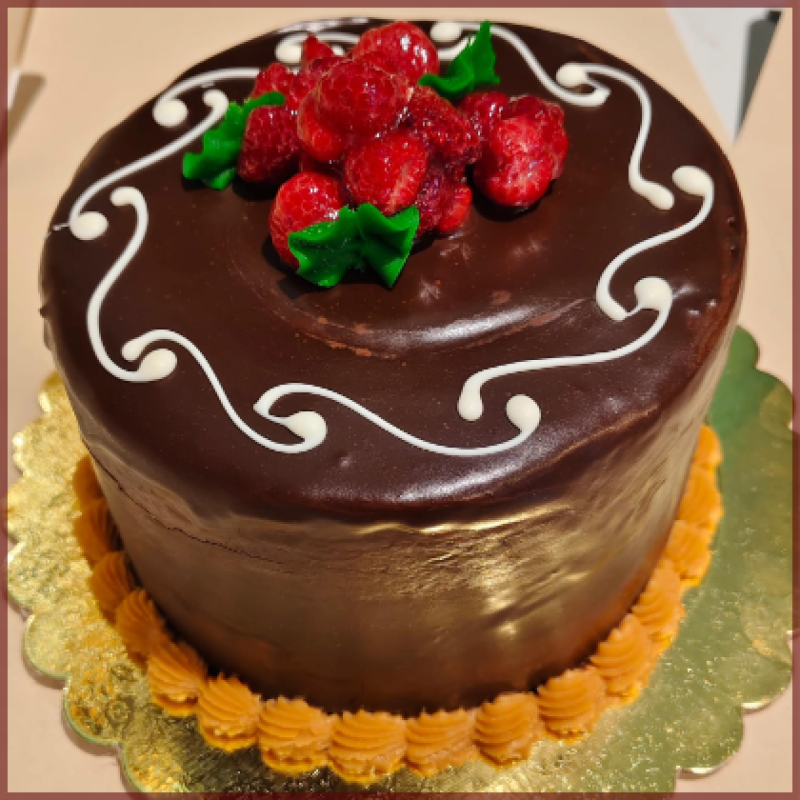 Panqueque chocolate frambuesa