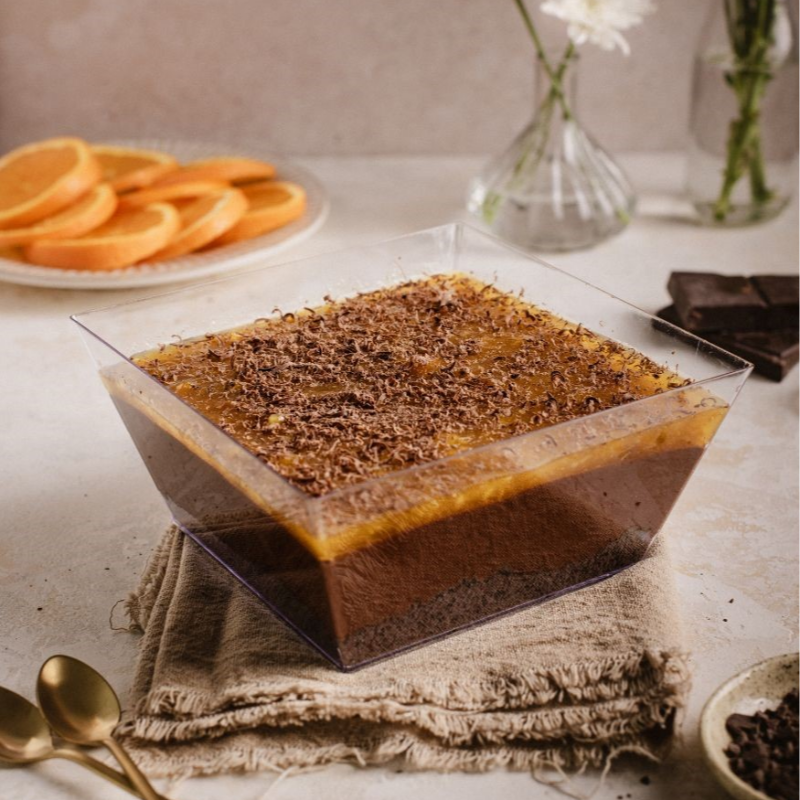 Mousse Chocolate Bitter con reducción de naranja